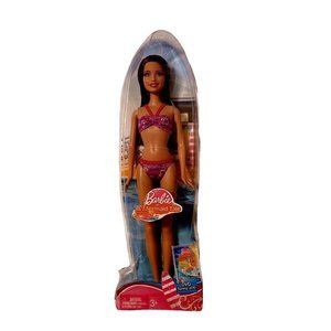 Barbie Beach Barbie Doll in Purple Swimwear